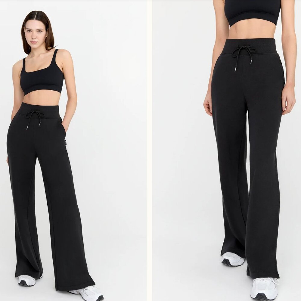 TALA Everyday Wide Leg Jogger - Milk - M - New Without Tags